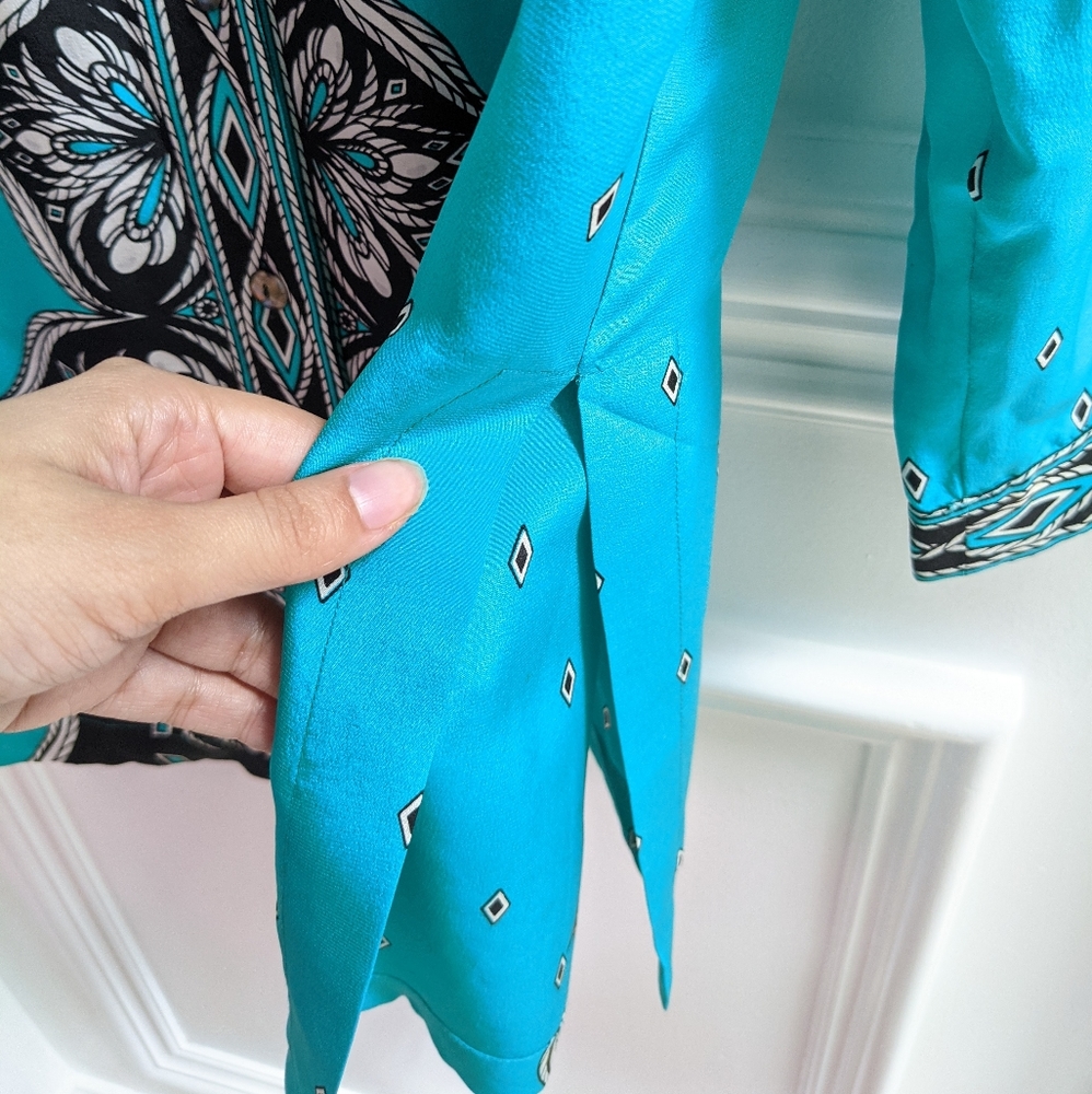Vintage 100% silk blouse - Picture 8 of 9
